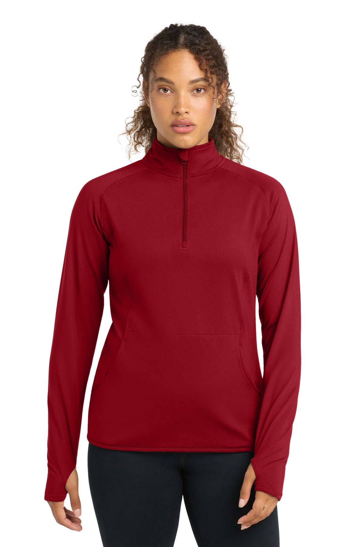 Sport-Tek ® Women's Sport-Wick ® Stretch 1/4-Zip Pullover. LST850