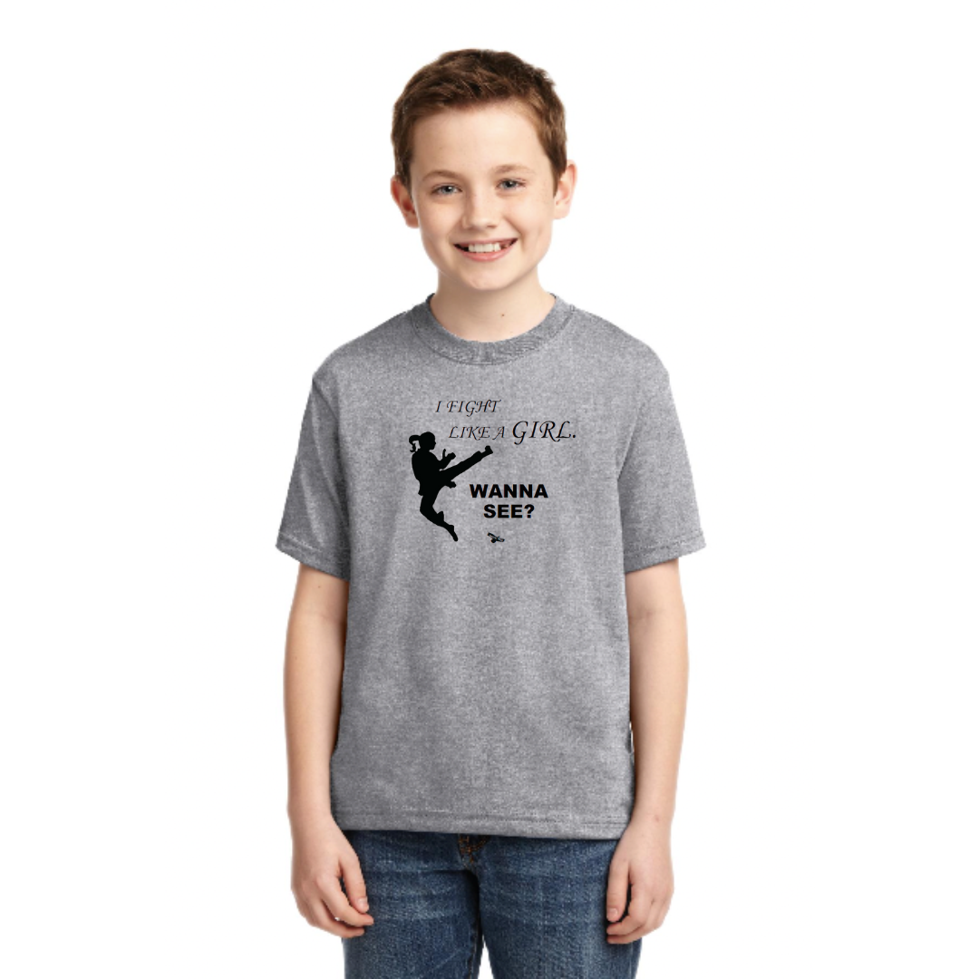 SpiritTKDJERZEES® - Youth Dri-Power® 50/50 Cotton/Poly T-Shirt. 29B Logo #2