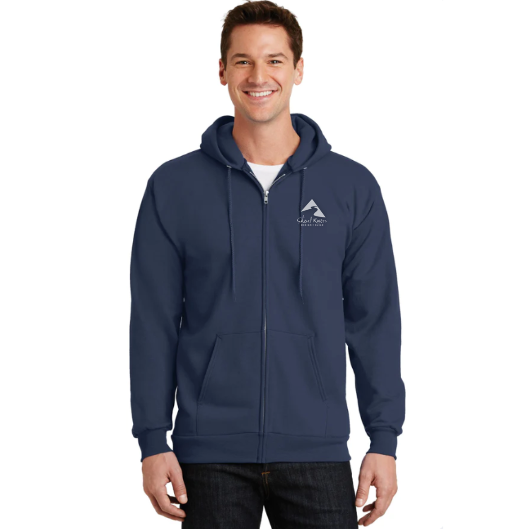 Silent RiversPort & Company® - Essential Fleece Full-Zip Hooded Sweatshirt. PC90ZH