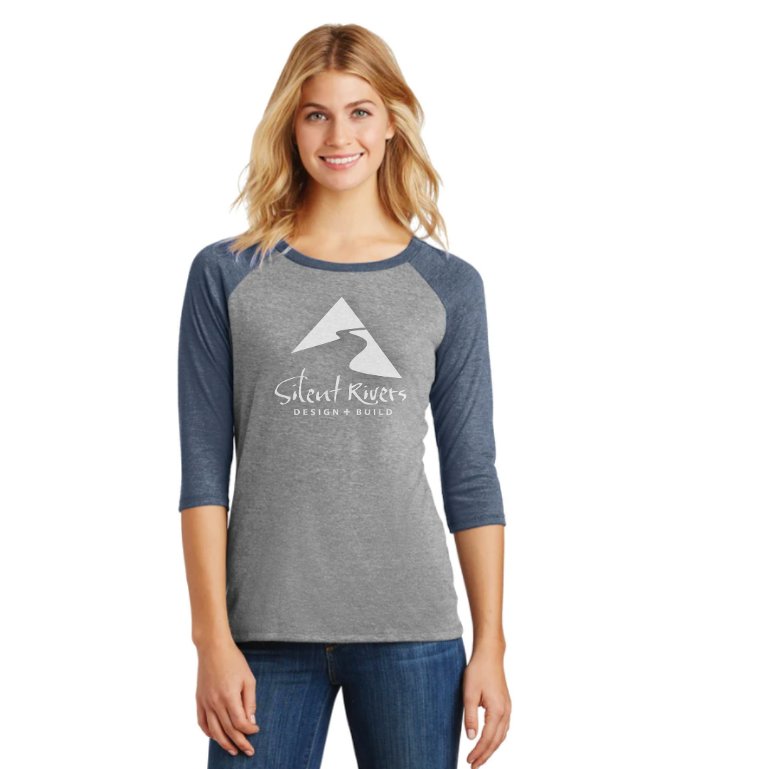 Silent RiversDistrict® Women's Perfect Tri® 3/4-Sleeve Raglan. DM136L
