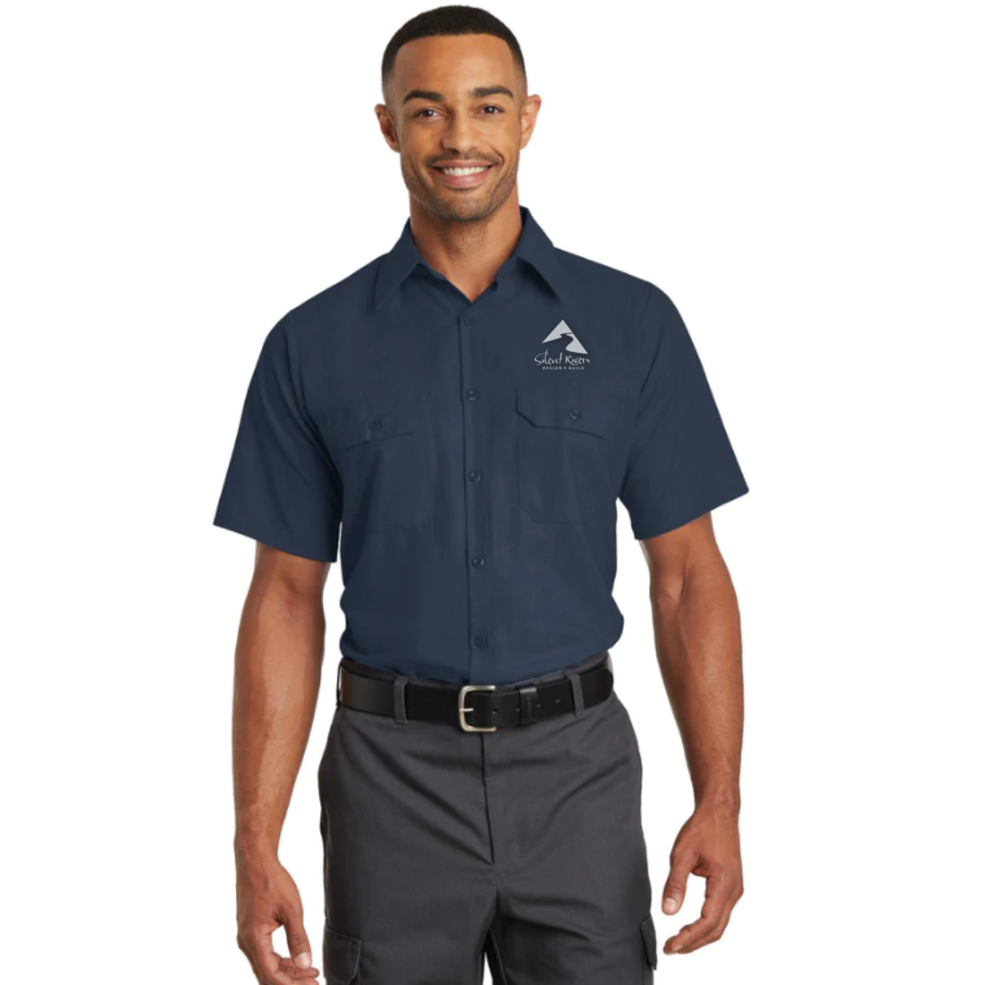 Silent RiversRed Kap® Short Sleeve Solid Ripstop Shirt. SY60