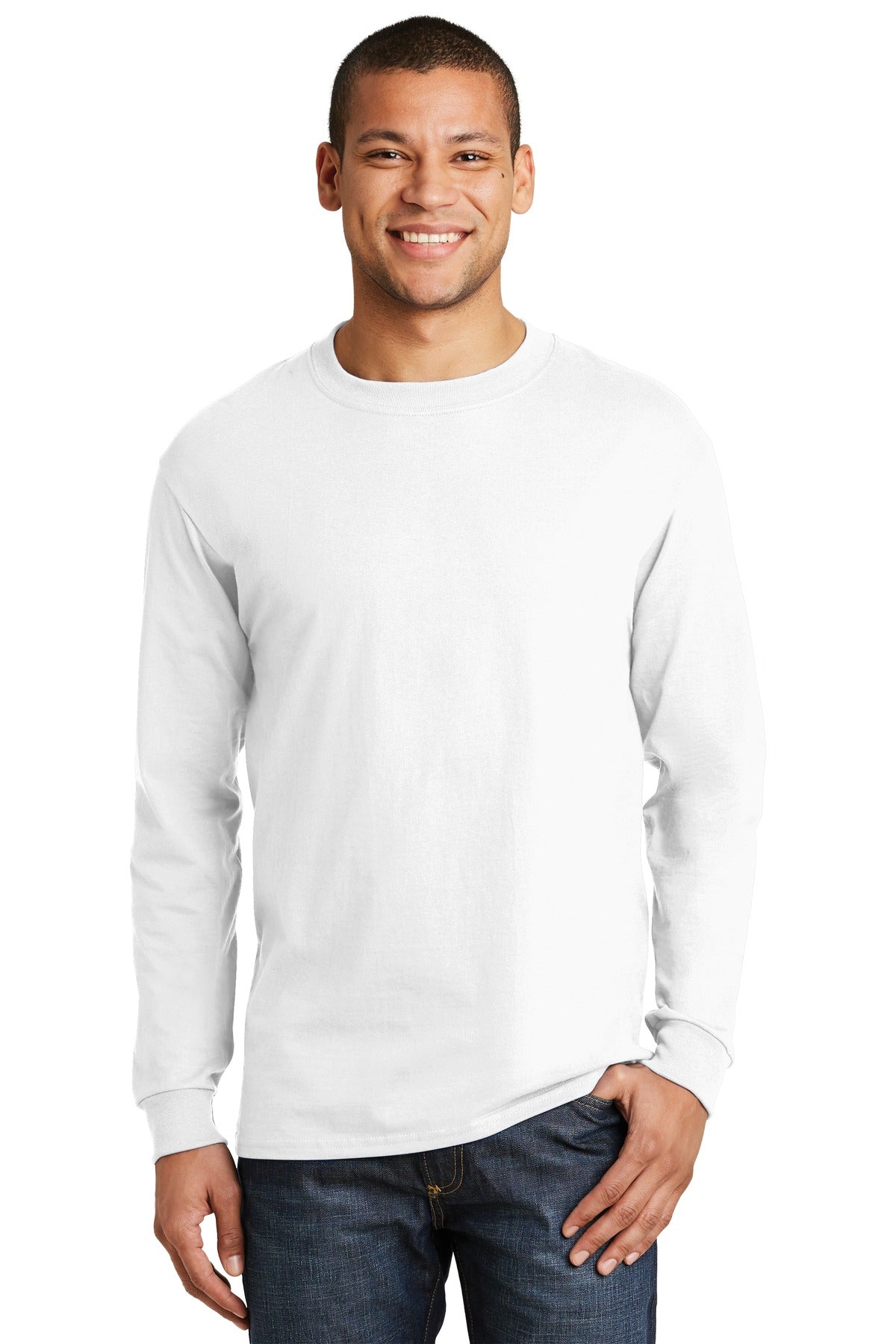 West Side Corvette ClubHanes® Beefy-T® - 100% Cotton Long Sleeve T-Shirt. 5186