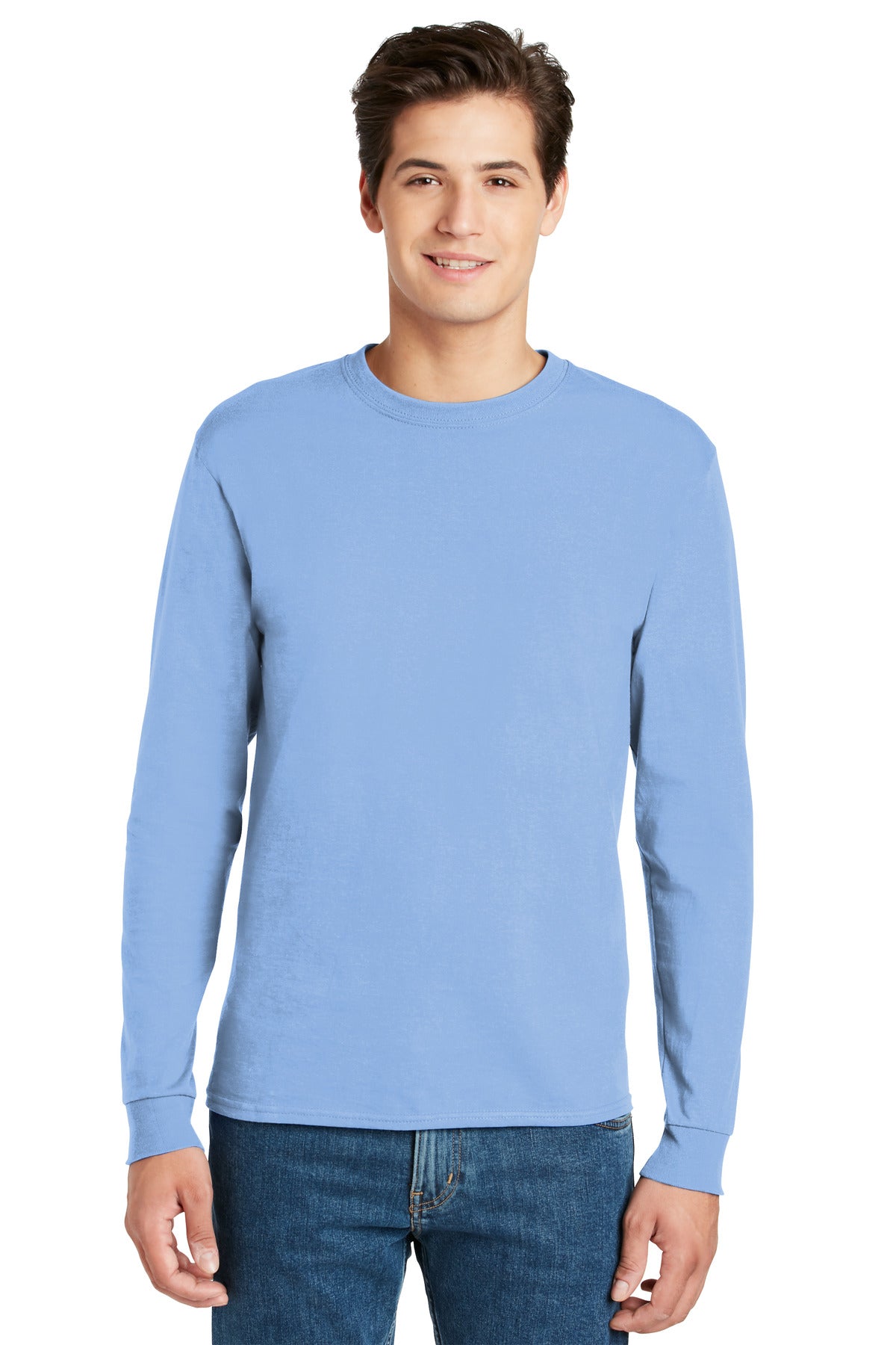 Hanes® - Authentic 100% Cotton Long Sleeve T-Shirt. 5586