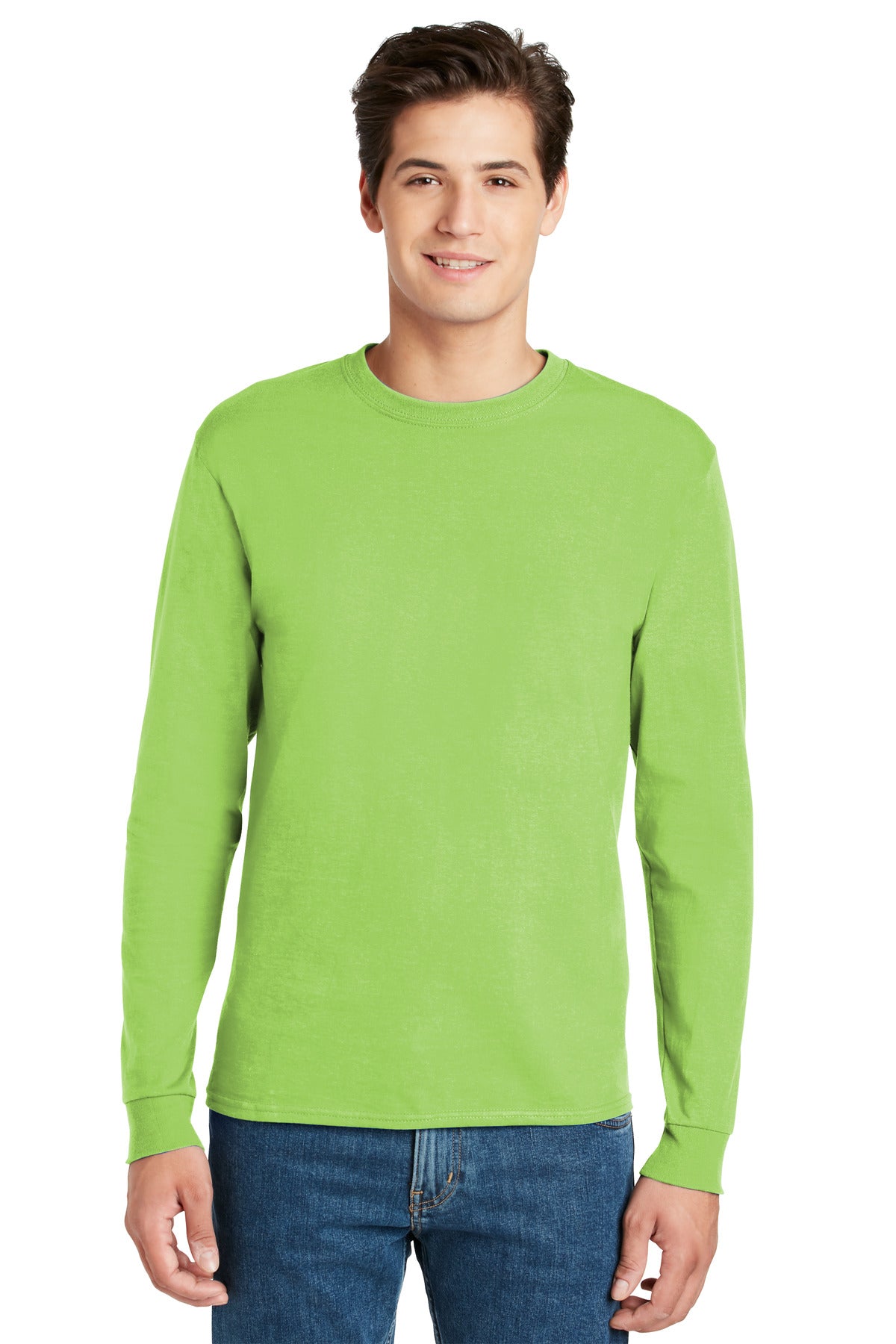 Hanes® - Authentic 100% Cotton Long Sleeve T-Shirt. 5586