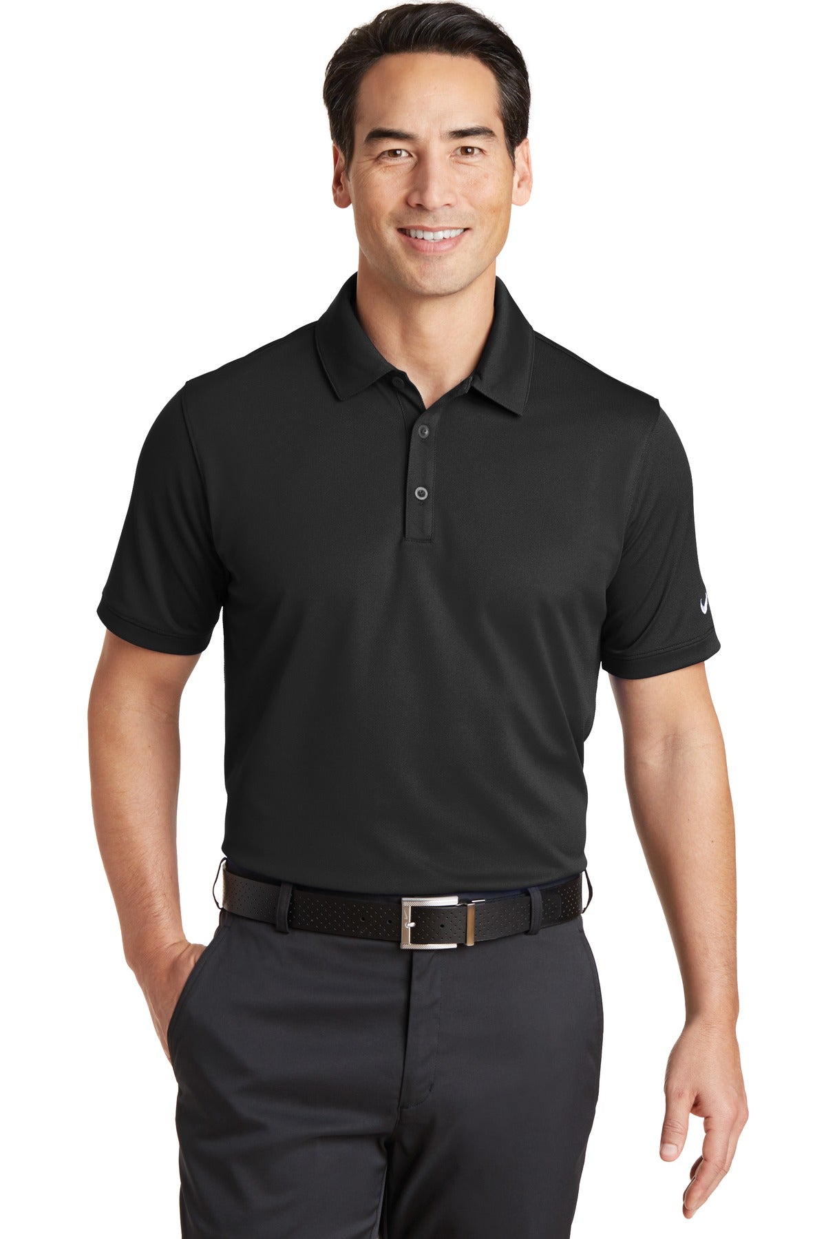 Next LevelNike Dri-FIT Solid Icon Pique Modern Fit Polo. 746099