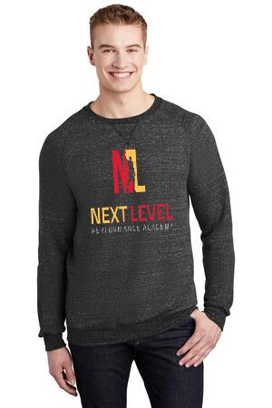 Next LevelJERZEES ® Snow Heather French Terry Raglan Crew 91M