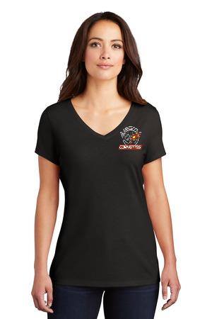 West Side Corvette ClubDistrict® Women's Perfect Tri® V-Neck Tee. DM1350L
