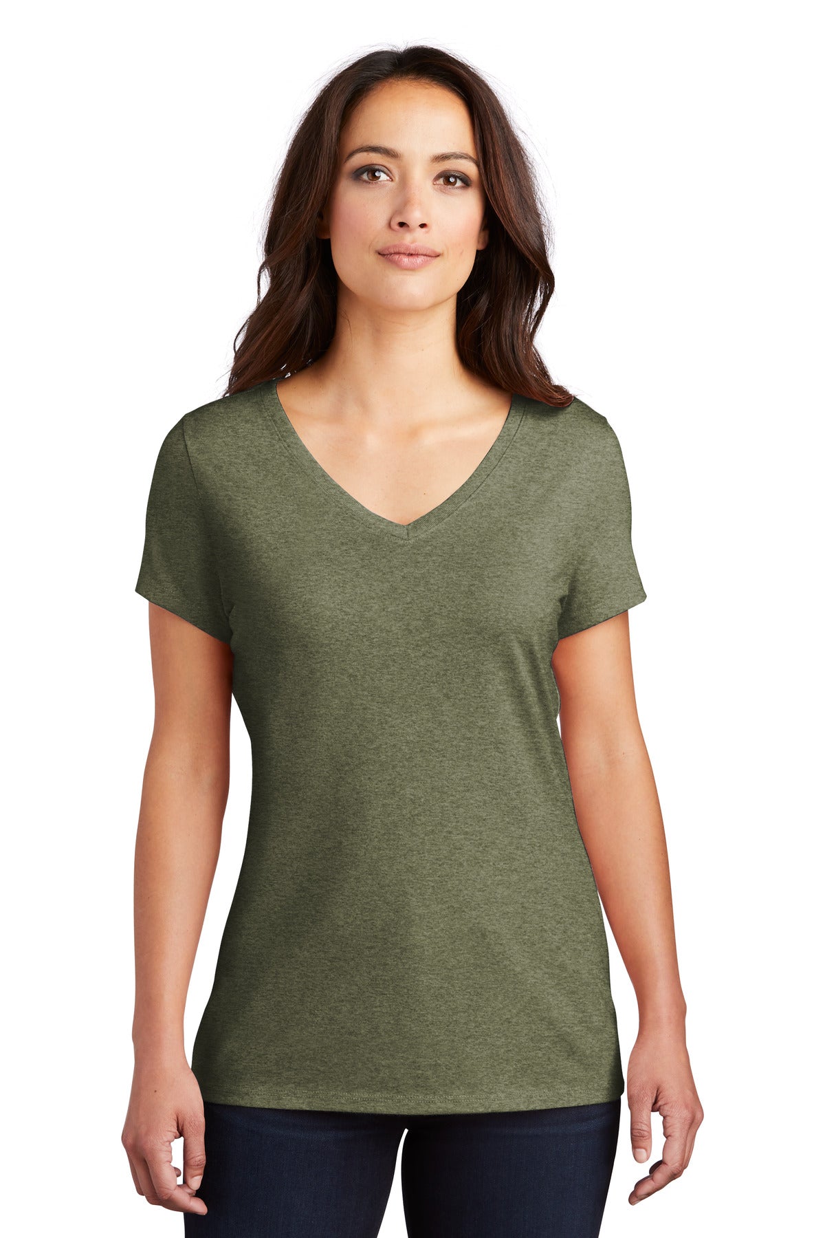 515 TherapyDistrict® Women's Perfect Tri® V-Neck Tee. DM1350L
