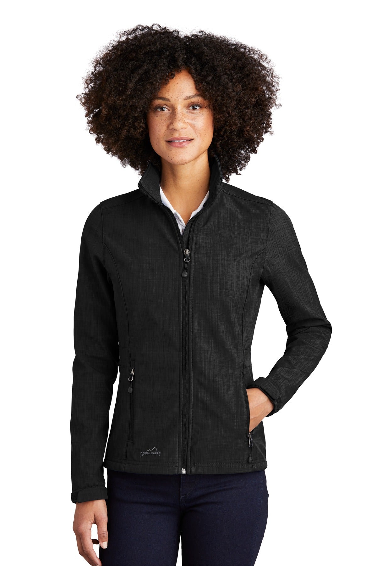 West Side Corvette ClubEddie Bauer® Ladies Shaded Crosshatch Soft Shell Jacket. EB533