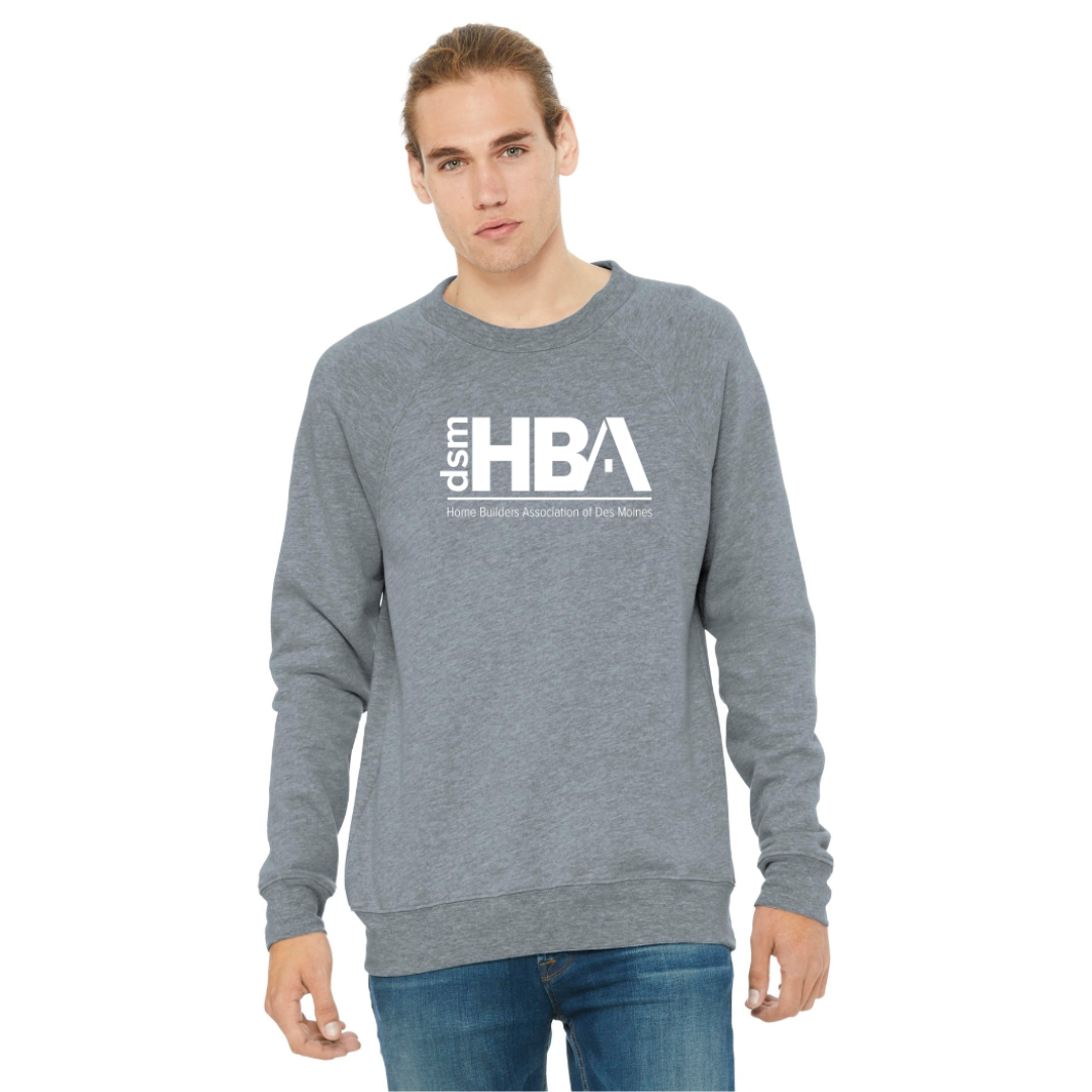 HBABELLA+CANVAS ® Unisex Sponge Fleece Raglan Sweatshirt. BC3901
