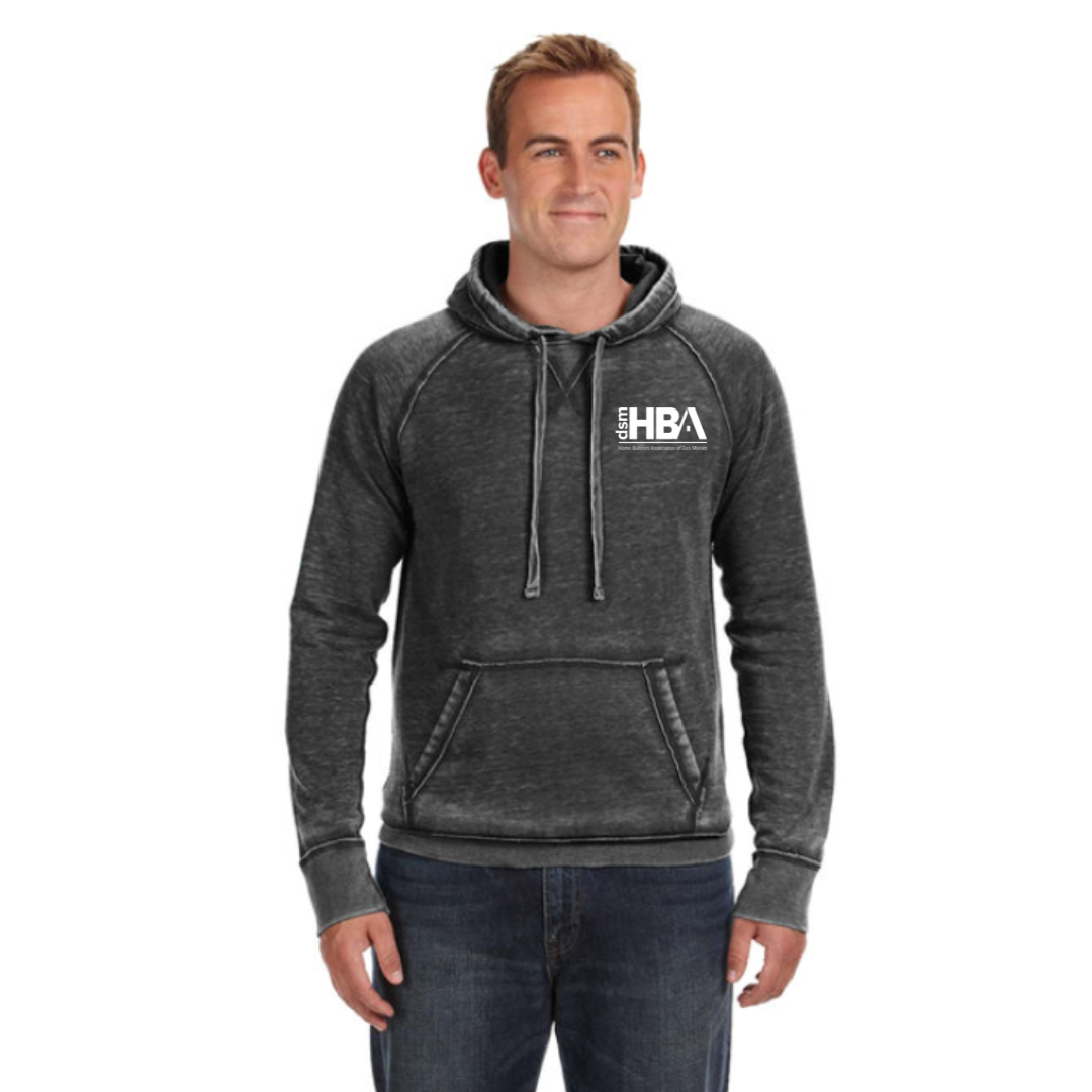 HBA J America Adult Vintage Zen Fleece Pullover Hooded Sweatshirt
