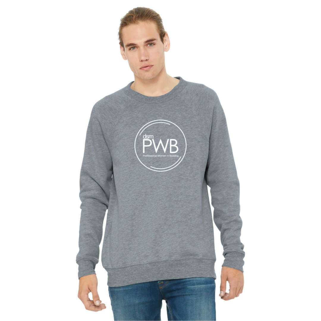 HBABELLA+CANVAS ® Unisex Sponge Fleece Raglan Sweatshirt. BC3901