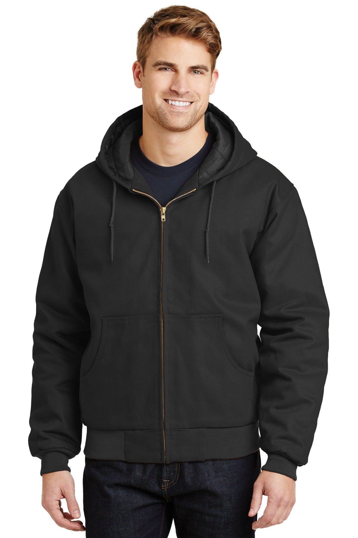 American Alarms CornerStone® - Duck Cloth Hooded Work Jacket. J763H