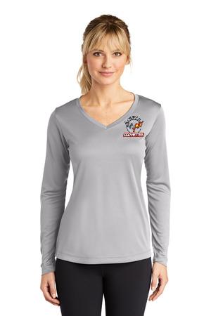 West Side Corvette ClubSport-Tek® Ladies Long Sleeve PosiCharge® Competitor™ V-Neck Tee. LST353LS