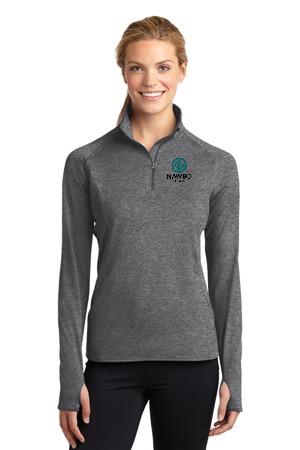 NAWBOSport-Tek® Ladies Sport-Wick® Stretch 1/2-Zip Pullover. LST850