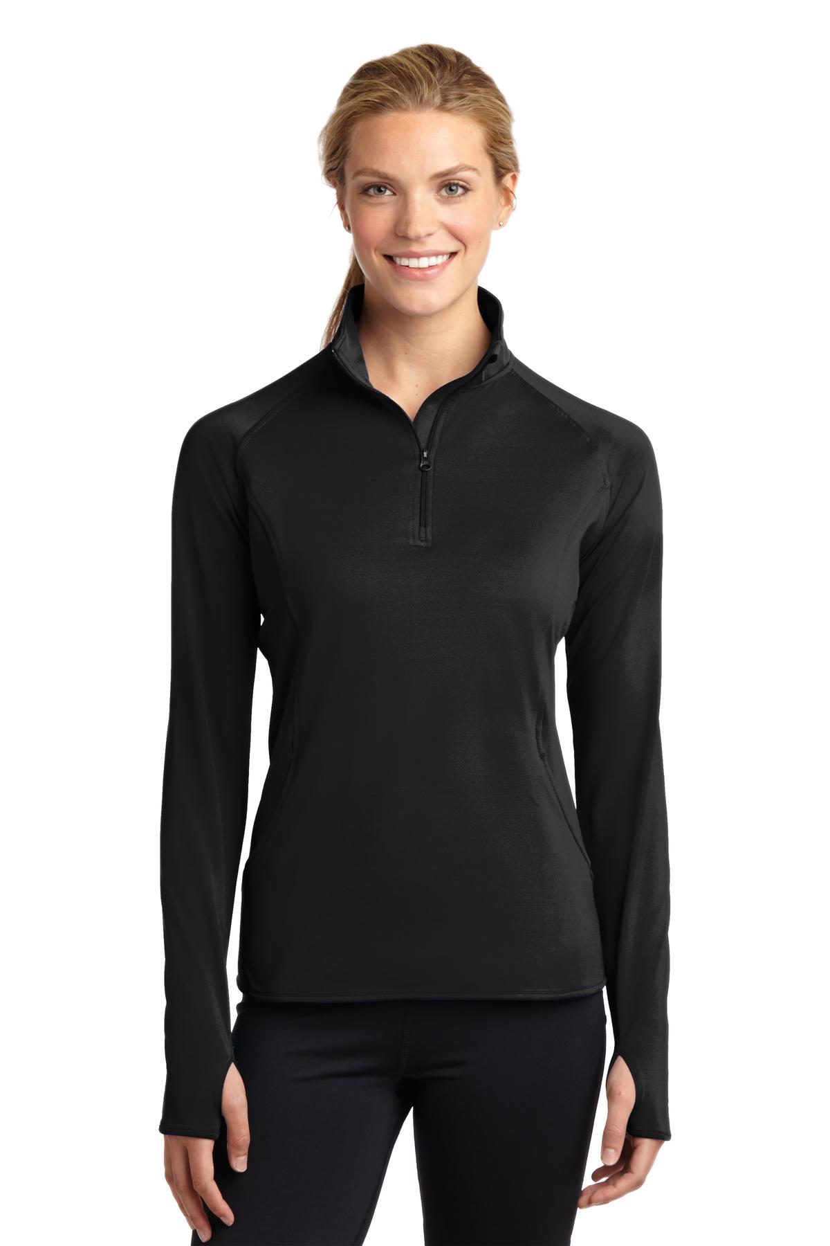 Next LevelSport-Tek® Ladies Sport-Wick® Stretch 1/2-Zip Pullover. LST850