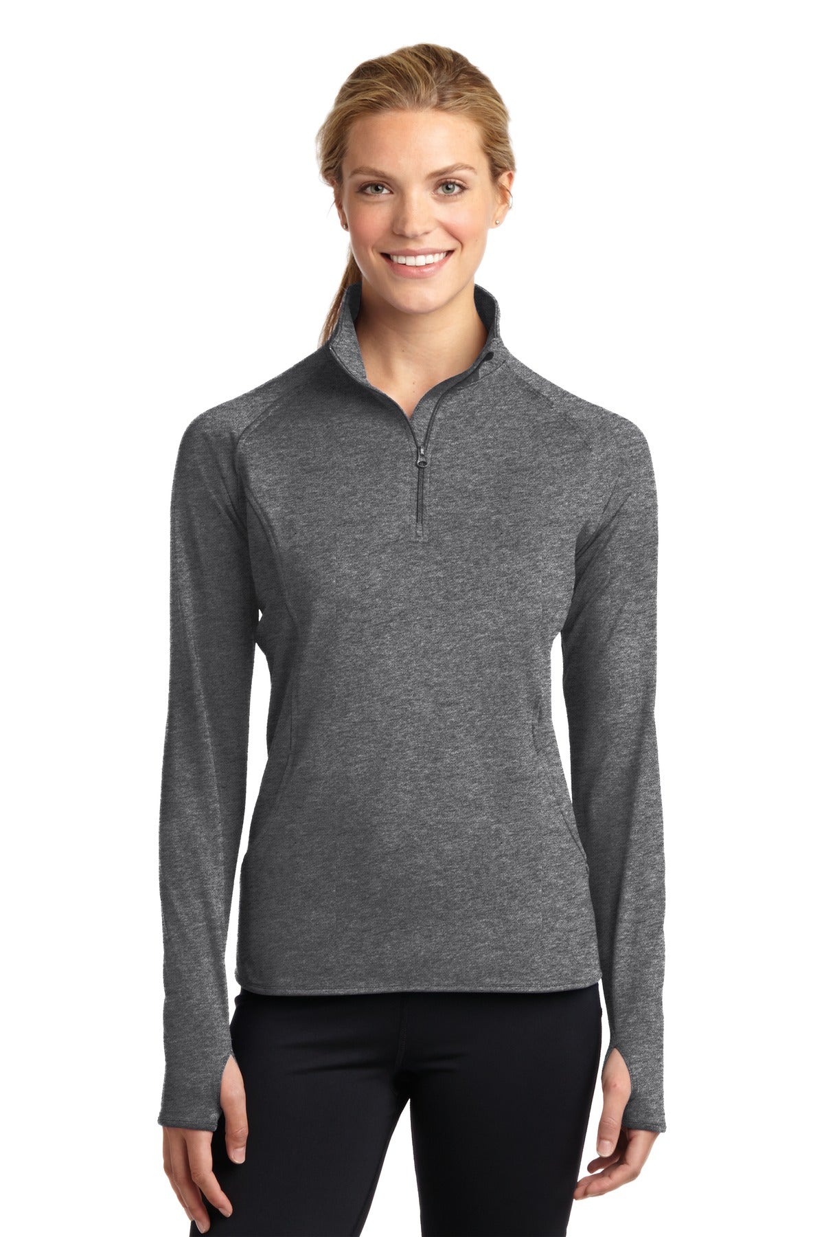 Next LevelSport-Tek® Ladies Sport-Wick® Stretch 1/2-Zip Pullover. LST850