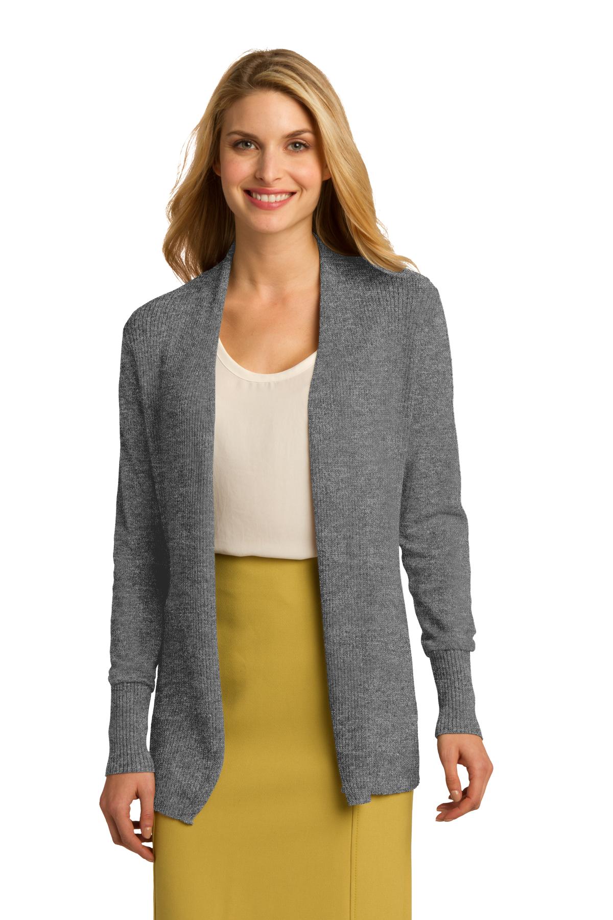 515 TherapyPort Authority® Ladies Open Front Cardigan Sweater. LSW289