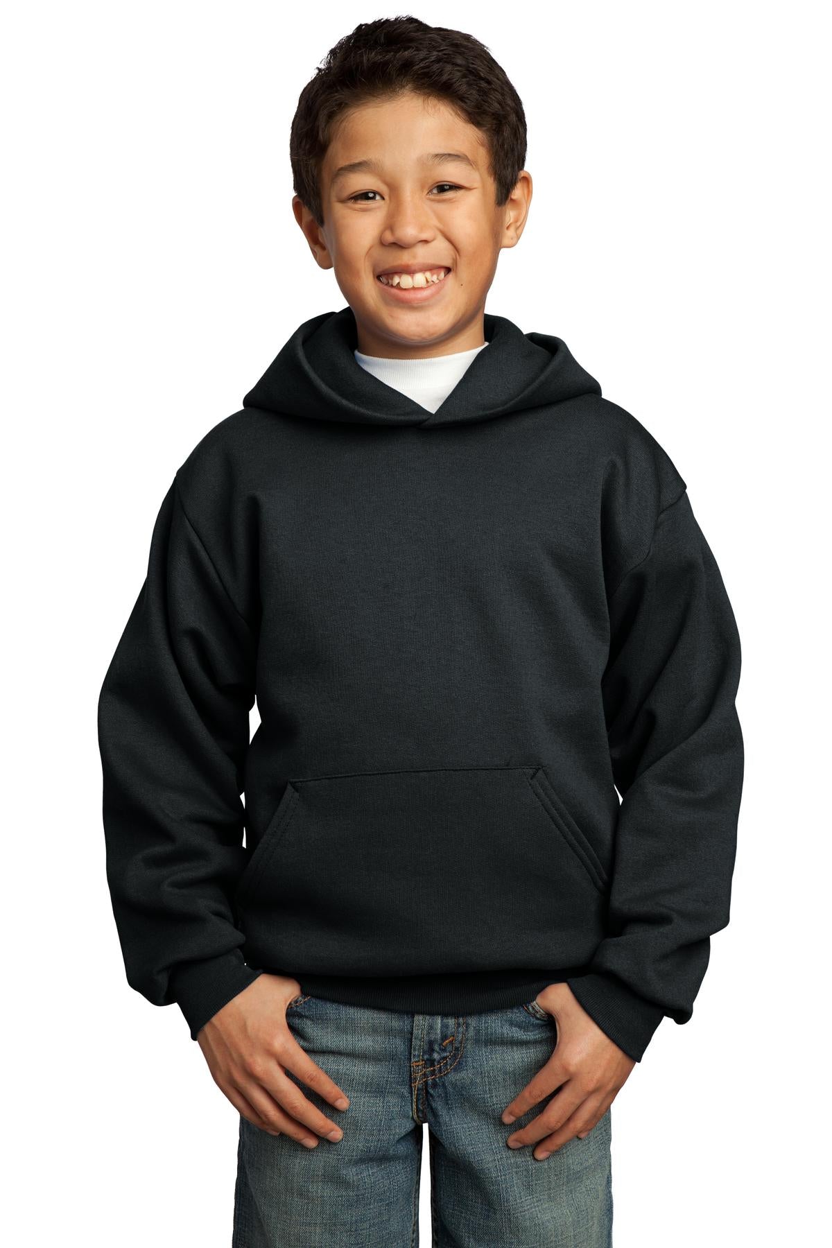 Next LevelPort & Company® - Youth Core Fleece Pullover Hooded Sweatshirt. PC90YH