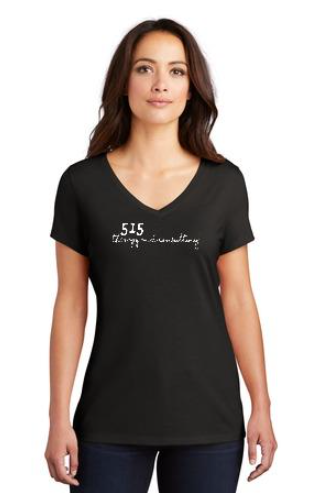 515 TherapyDistrict® Women's Perfect Tri® V-Neck Tee. DM1350L