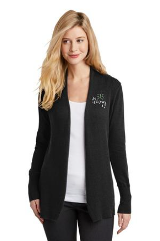 515 TherapyPort Authority® Ladies Open Front Cardigan Sweater. LSW289