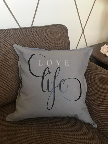 KSH Design Studio Love Life Pillow Cover