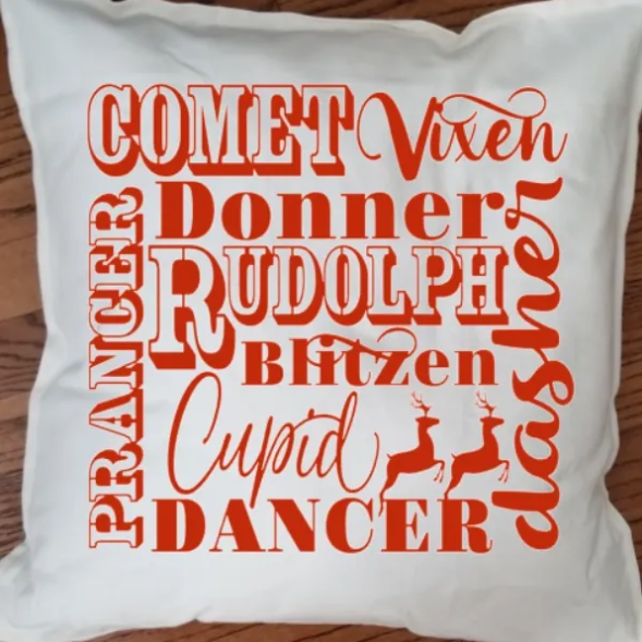 KSH Design Studio Reindeer Pillow Cover