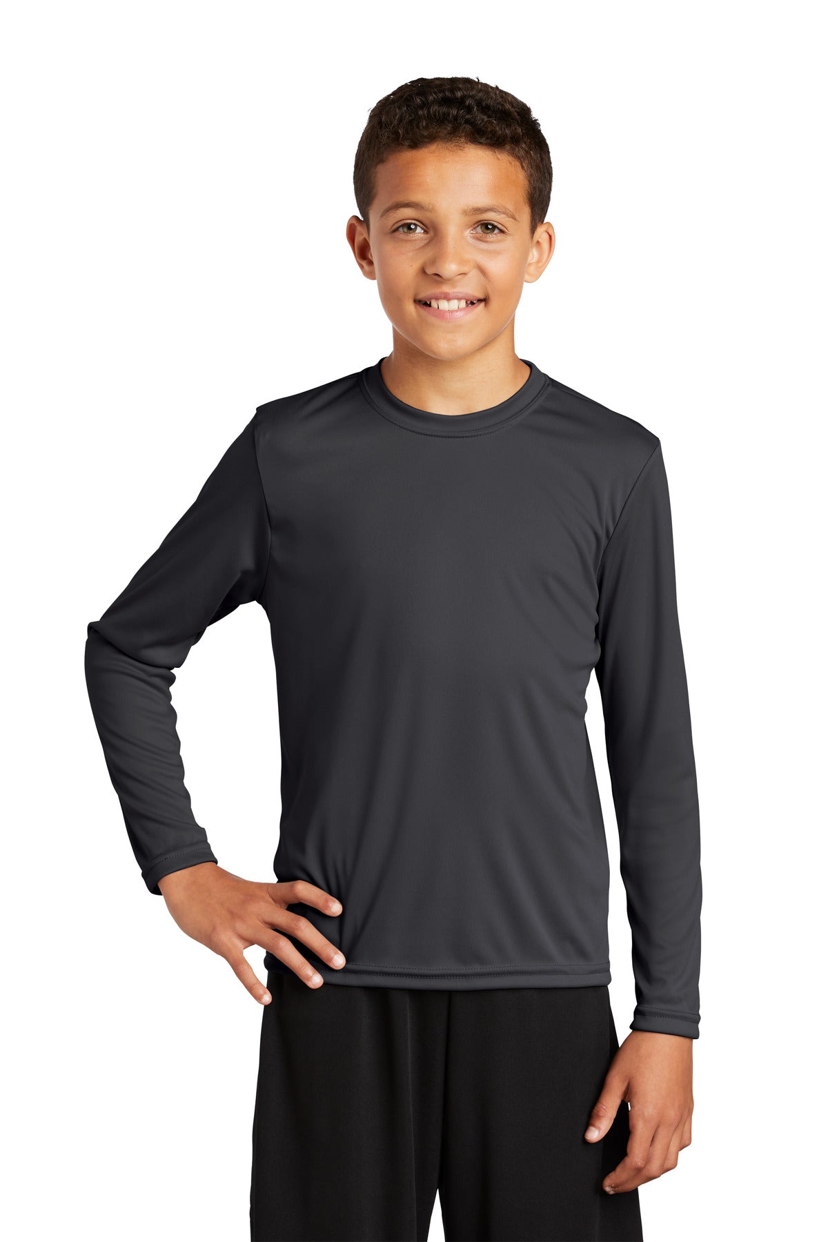 Next LevelSport-Tek® Youth Long Sleeve PosiCharge® Competitor™ Tee. YST350LS