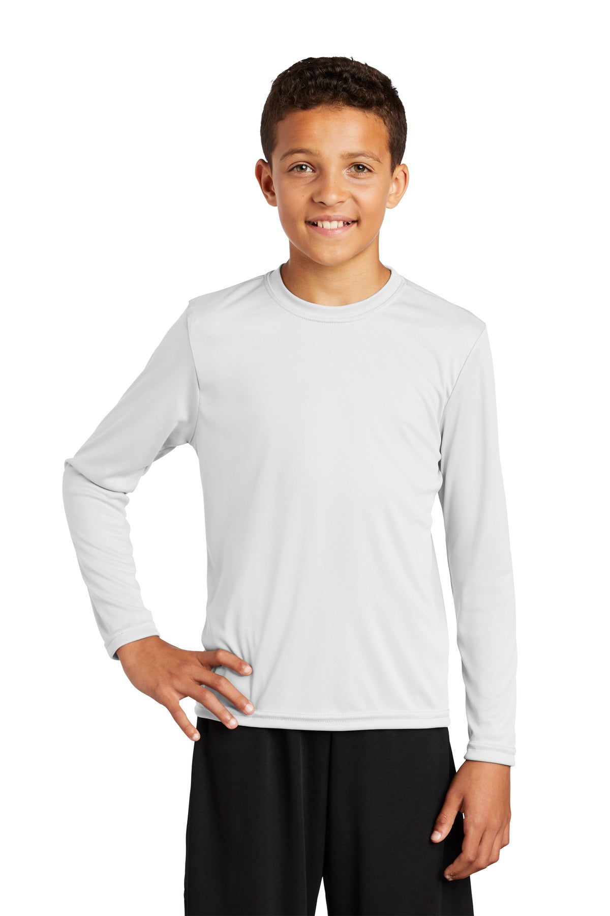 Next LevelSport-Tek® Youth Long Sleeve PosiCharge® Competitor™ Tee. YST350LS