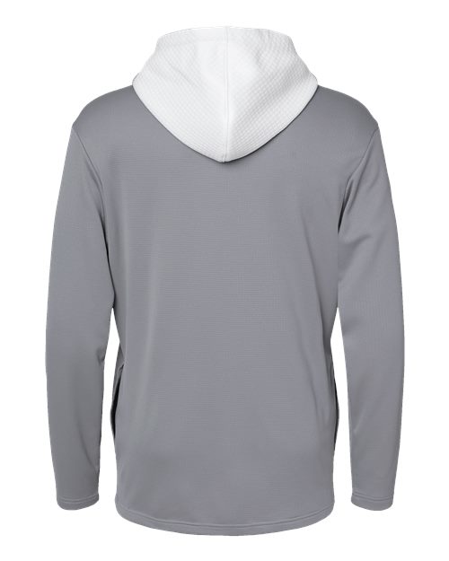 Men's Textured Mixed Media Midweight Hooded Sweatshirt