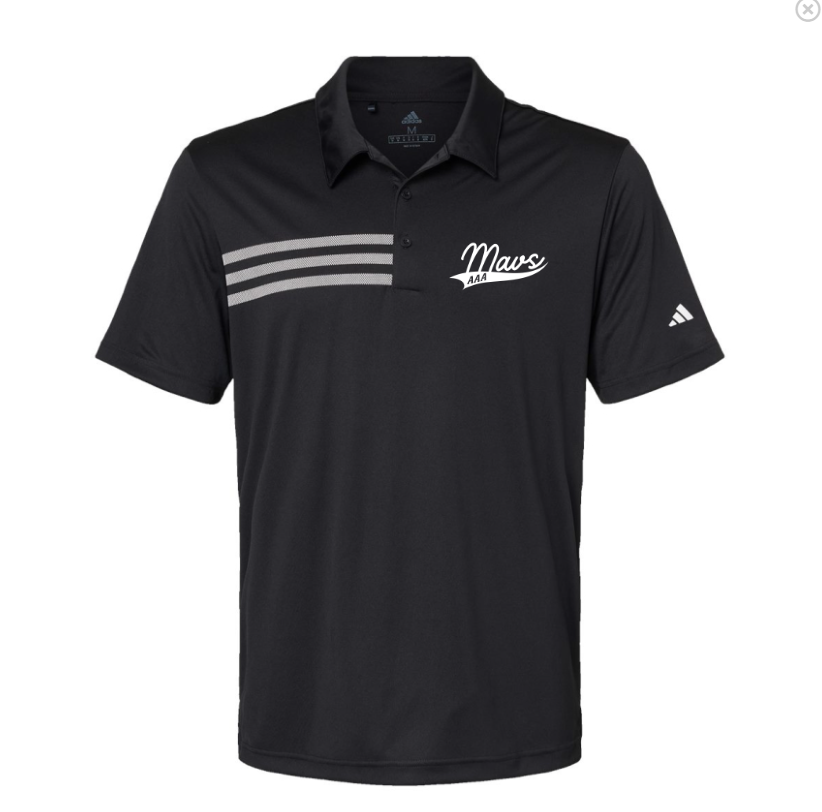 Mavericks Men' 3-Stripes Chest Polo - A324