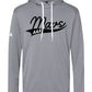 Mavericks Men's Textured Mixed Media Midweight Hooded Sweatshirt - A530