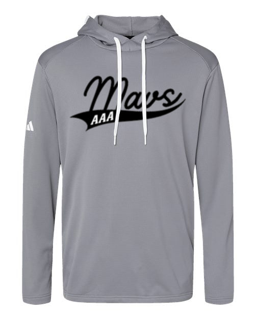 Mavericks Men's Textured Mixed Media Midweight Hooded Sweatshirt - A530