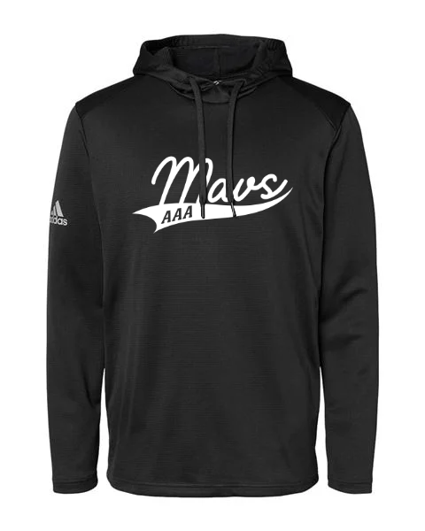Mavericks Men's Textured Mixed Media Midweight Hooded Sweatshirt - A530