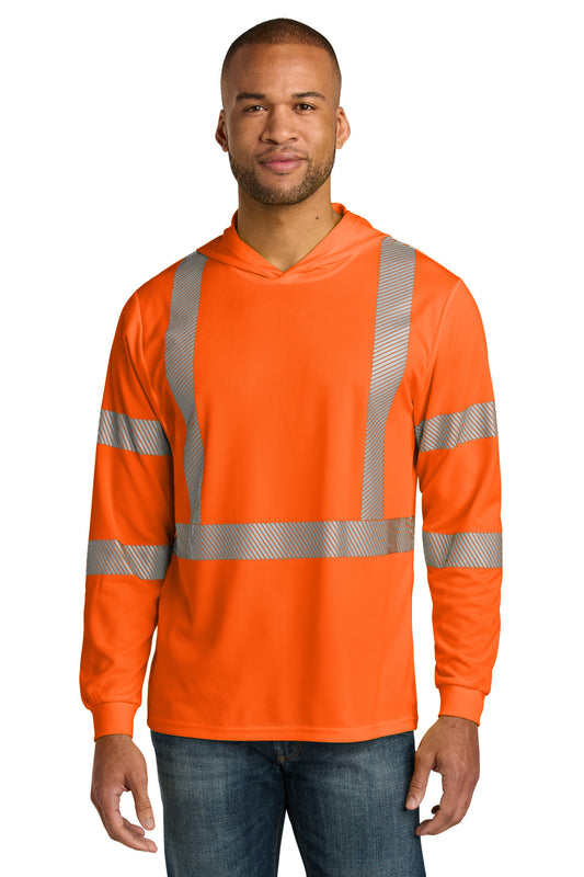 Cramer CornerStone® ANSI 107 Class 3 Long Sleeve Segmented Tape Hooded Tee CS208