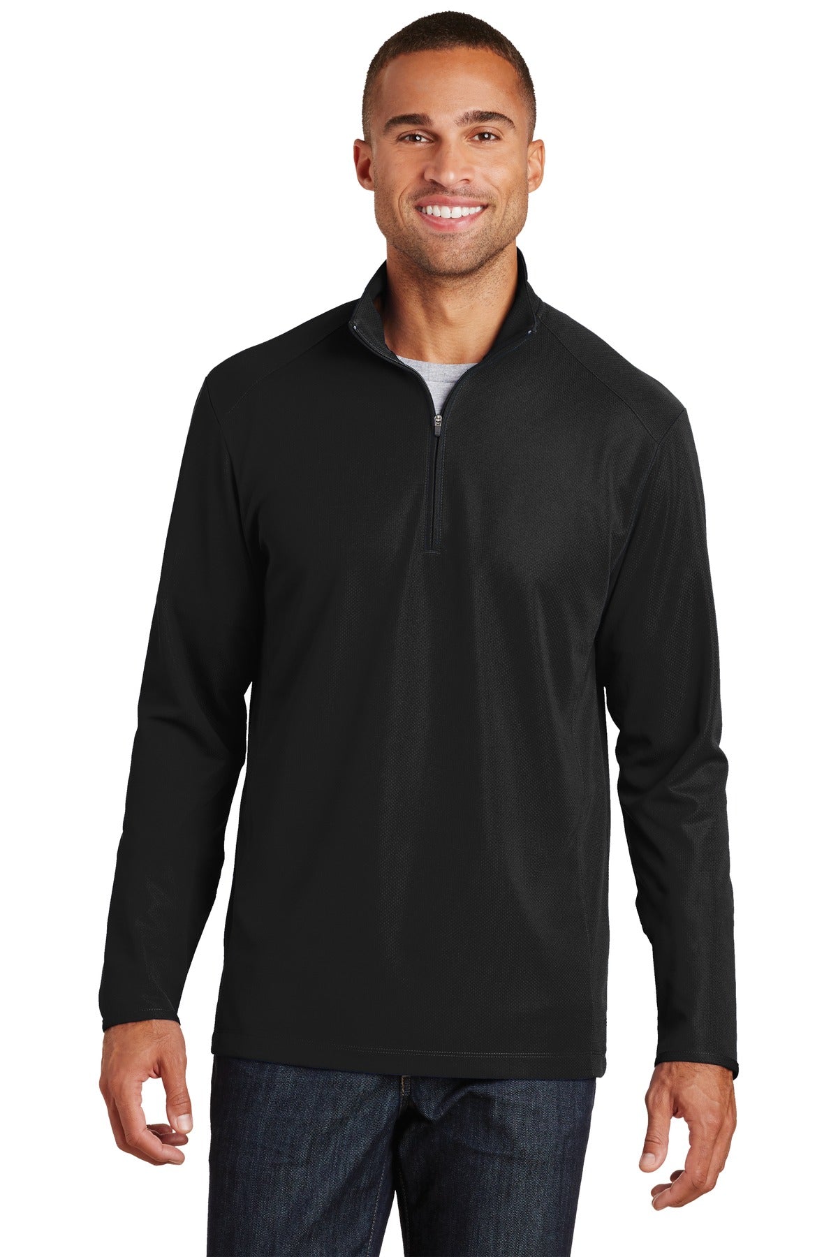 515TherapyPort Authority® Pinpoint Mesh 1/2-Zip. K806