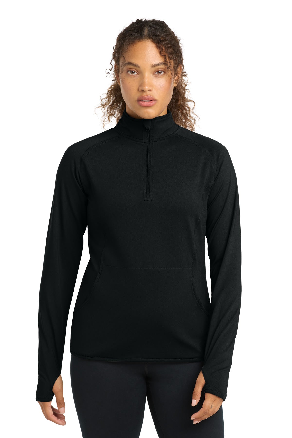 Mavericks Sport-Tek ®  Women's Sport-Wick ®  Stretch 1/4-Zip Pullover. LST850