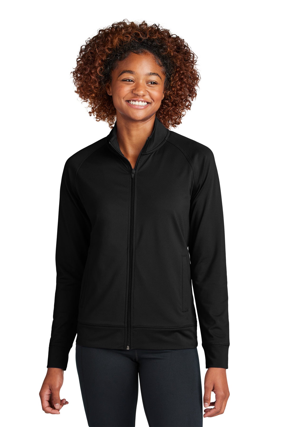 DMWS Chamber Sport-Tek ®  Women's Sport-Wick ®  Stretch Full-Zip Cadet Jacket LST857