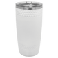 HBADistrict ® Polar Camel 20 oz. White Golf Tumbler - Smooth Center with Dimples and Slider Lid