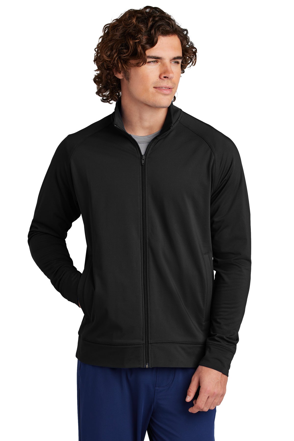 DMWS Chamber Sport-Tek ®  Sport-Wick ®  Stretch Full-Zip Cadet Jacket ST857