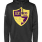 Mavericks Men's Textured Mixed Media Midweight Hooded Sweatshirt - A530