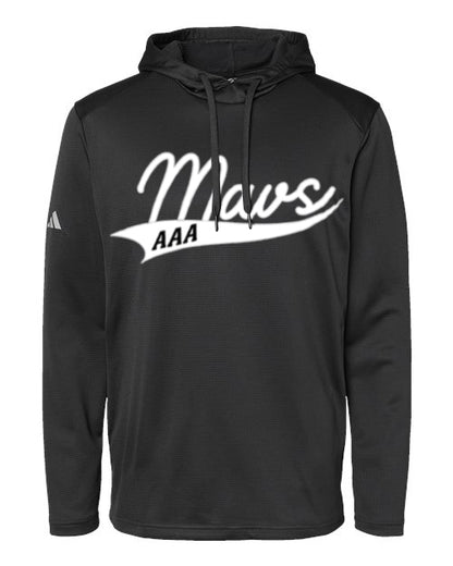 Mavericks Men's Textured Mixed Media Midweight Hooded Sweatshirt - A530