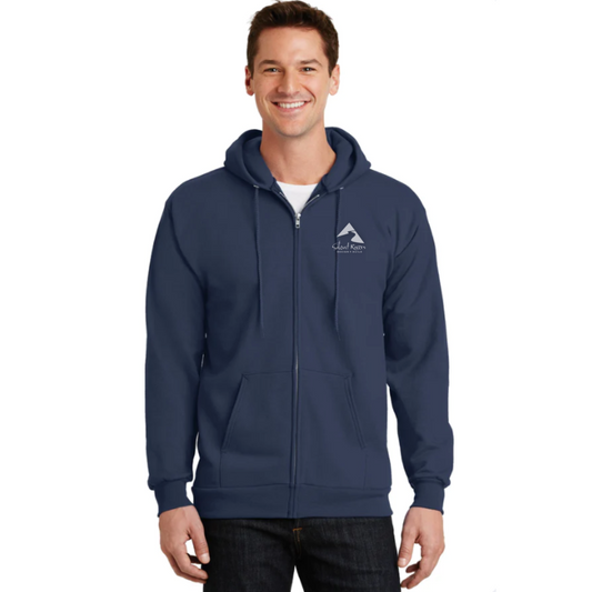 Silent RiversPort & Company® -  Essential Fleece Full-Zip Hooded Sweatshirt.  PC90ZH