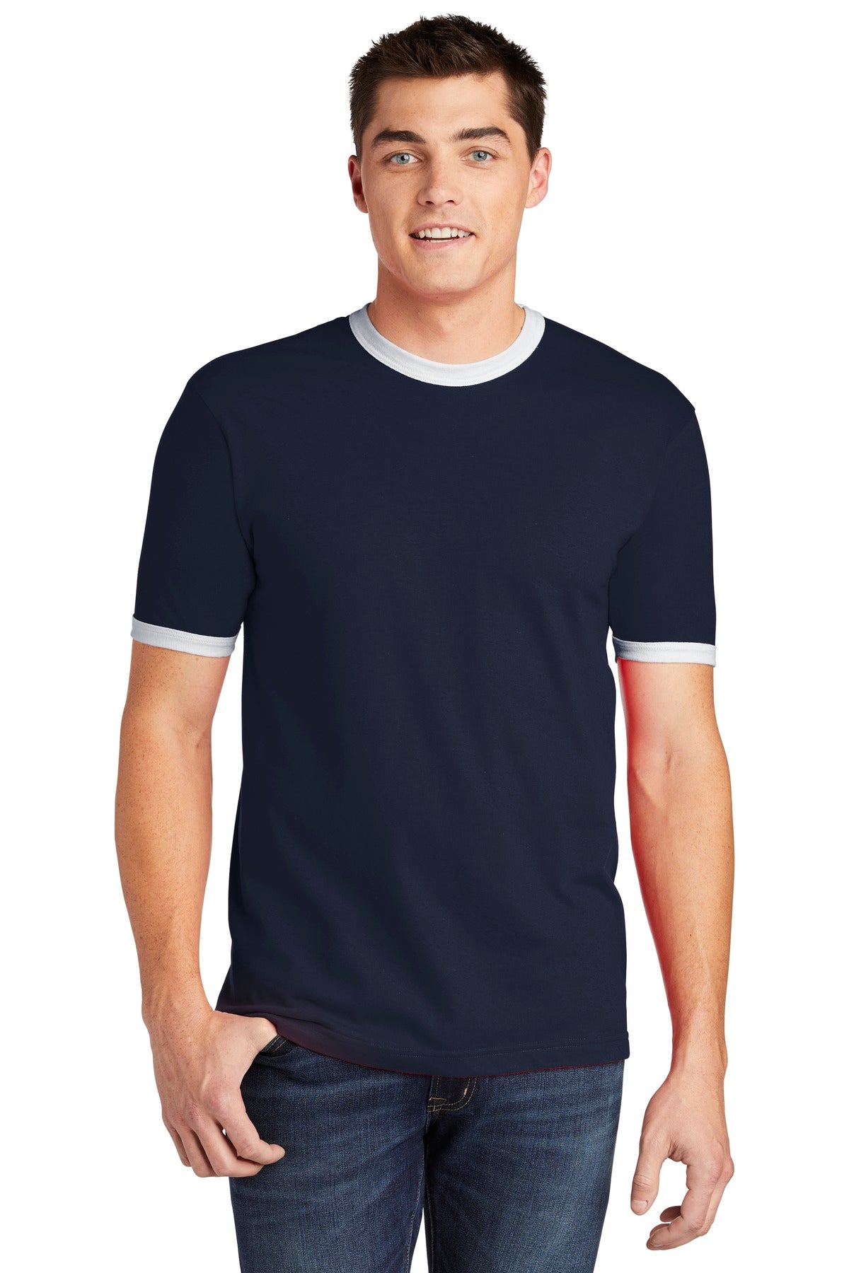 American Apparel ® Fine Jersey Ringer T-Shirt. 2410W