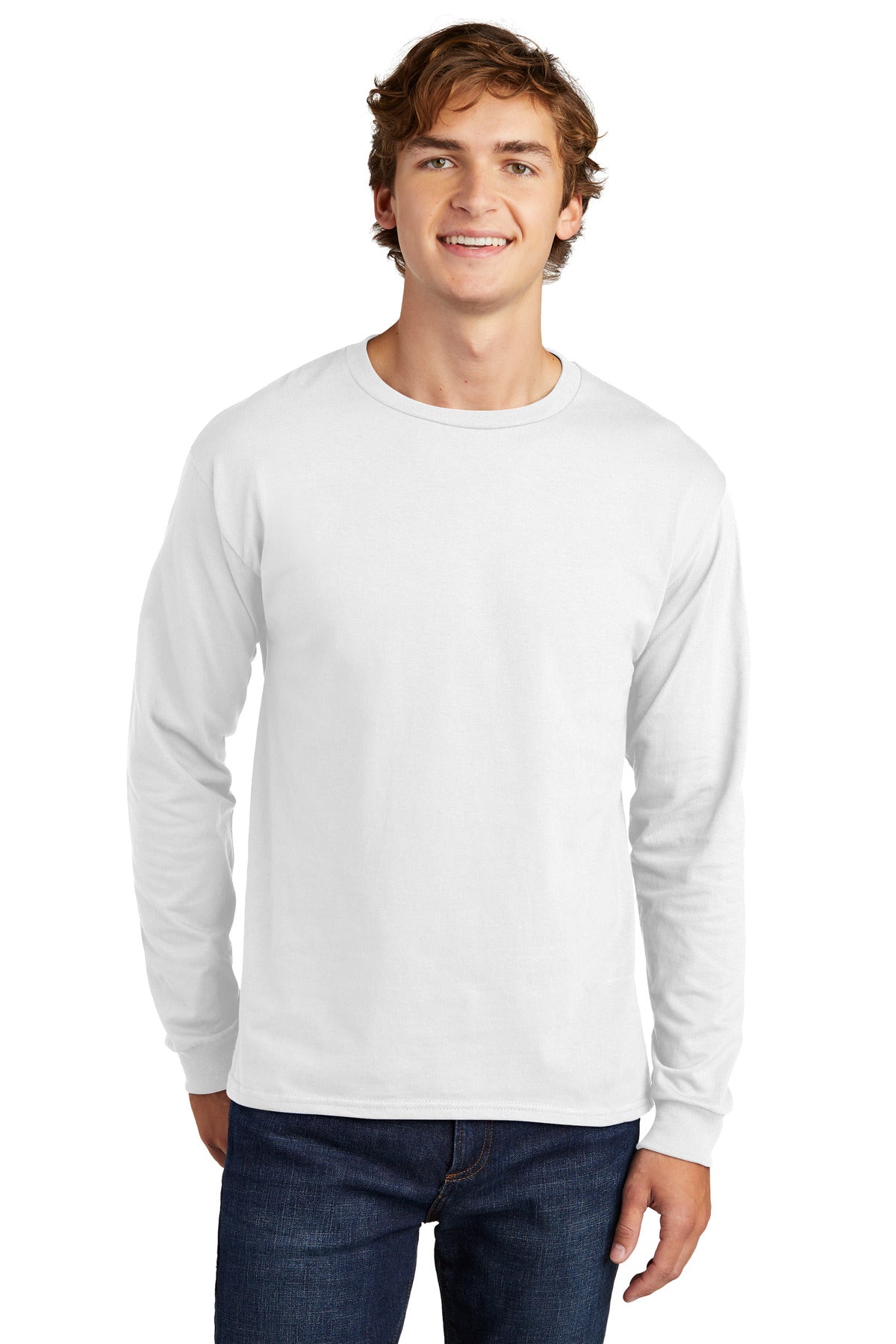 Hanes® Essential-T 100% Cotton Long Sleeve T-Shirt 5286