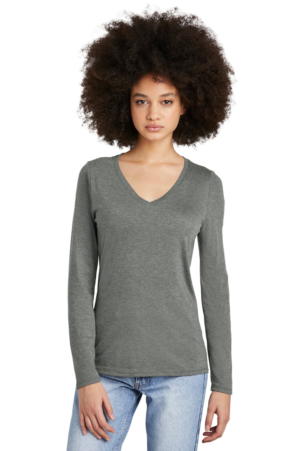 District® Women's Perfect Tri® Long Sleeve V-Neck Tee DT135