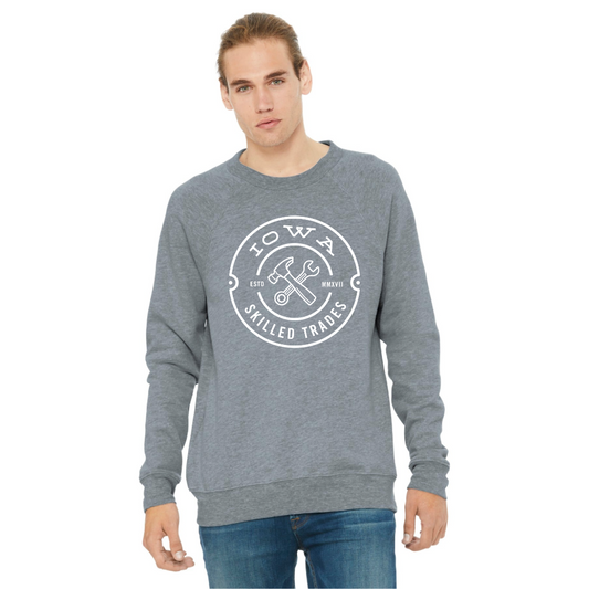 IST BELLA+CANVAS ® Unisex Sponge Fleece Raglan Sweatshirt. BC3901