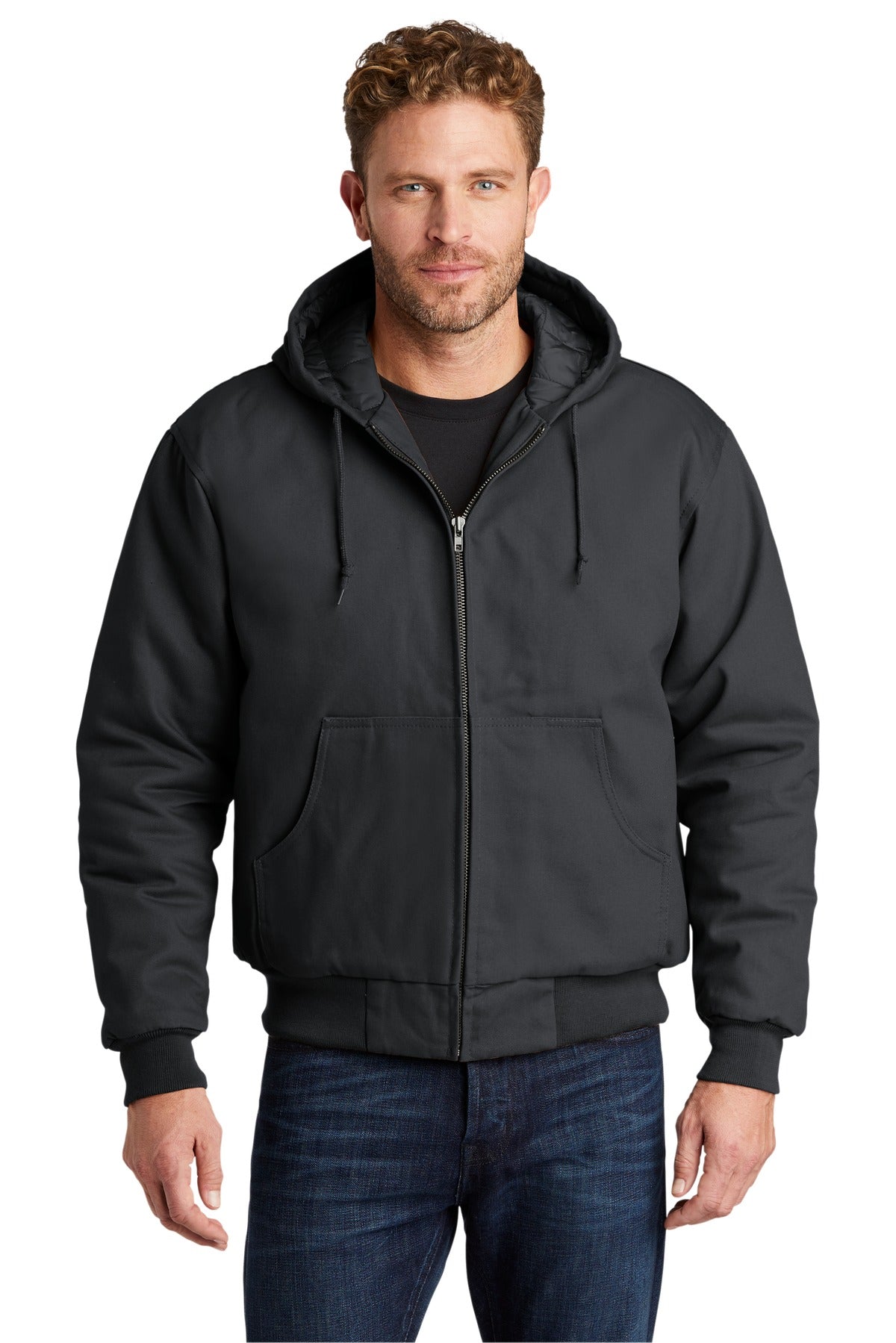 CornerStone® - Duck Cloth Hooded Work Jacket.  J763H