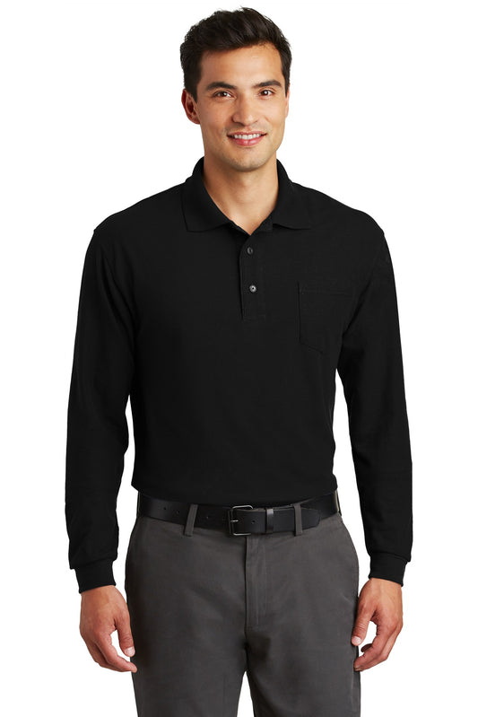 Morgan Horse AssociationPort Authority® Long Sleeve Silk Touch™ Polo with Pocket.  K500LSP