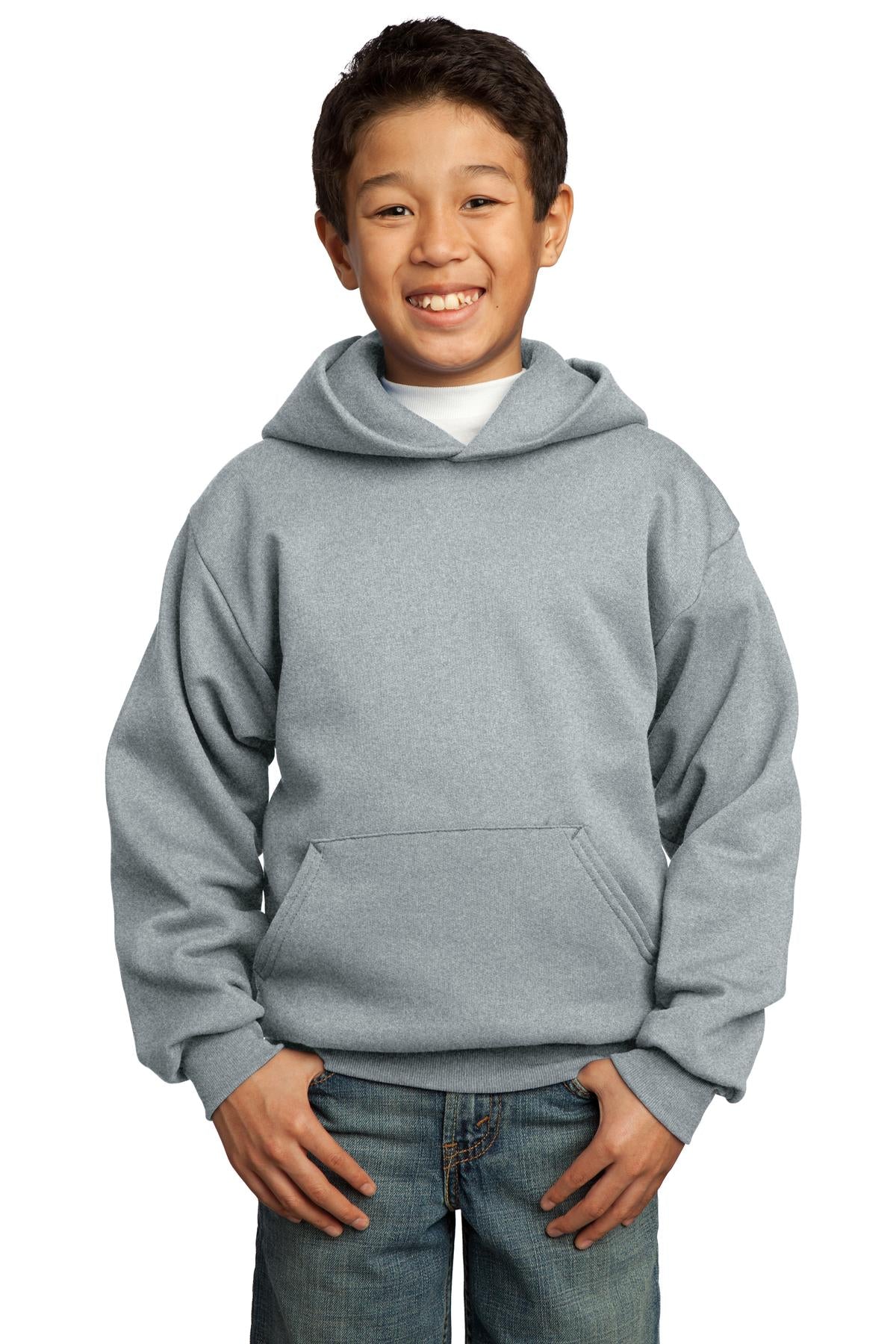 Next LevelPort & Company® - Youth Core Fleece Pullover Hooded Sweatshirt.  PC90YH